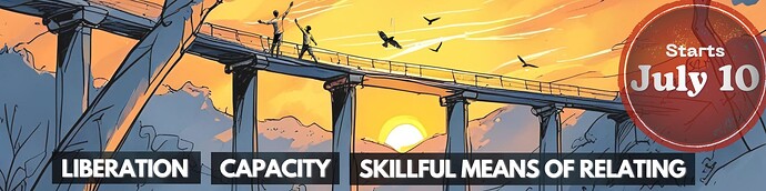 liberation - capacity - skillful means of relating - starts July 10
